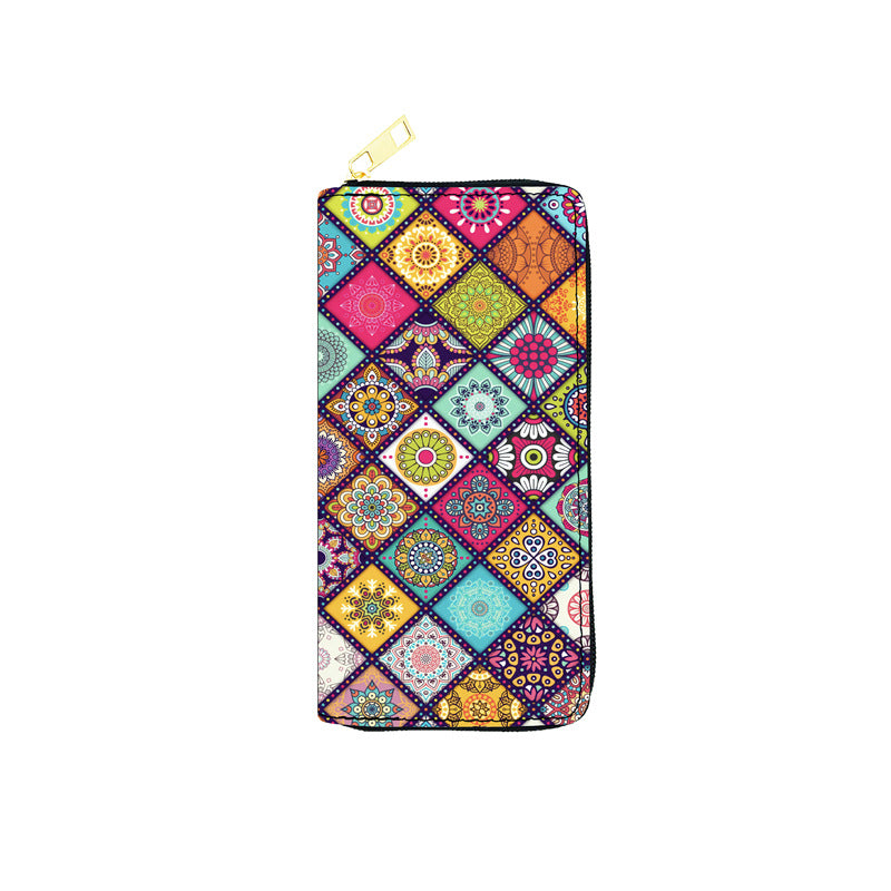 PU Colorful Ethnic Style Wallet (Minimo de compra 3) MIC-JiR042