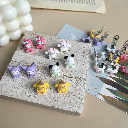 Alloy cartoon earrings MIC-RenS002