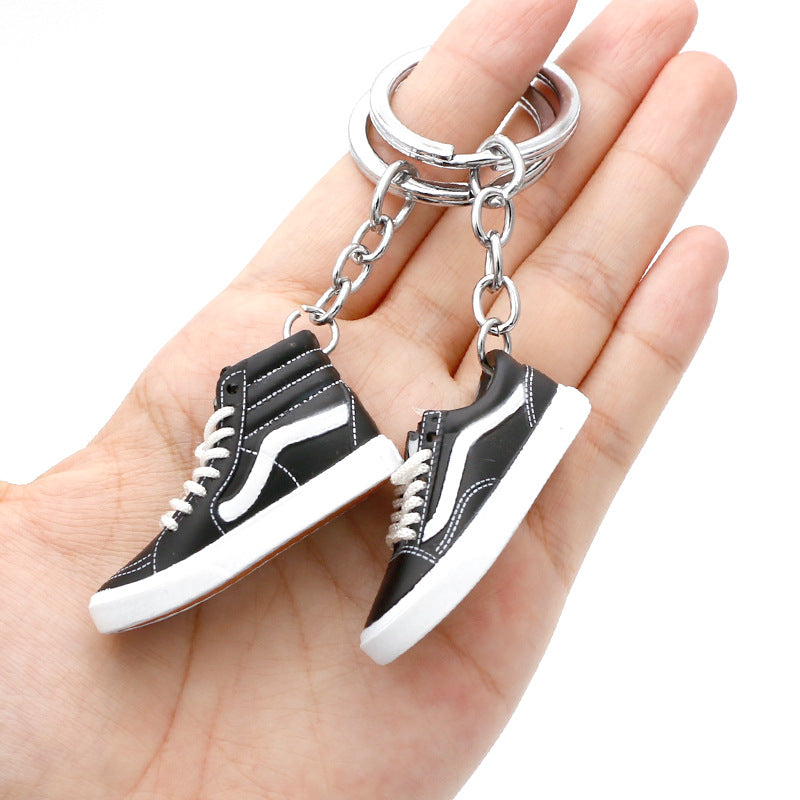 Skateboard Shoes Retro High Top Low Top 3D Stereo Keychain MIC-QLP026