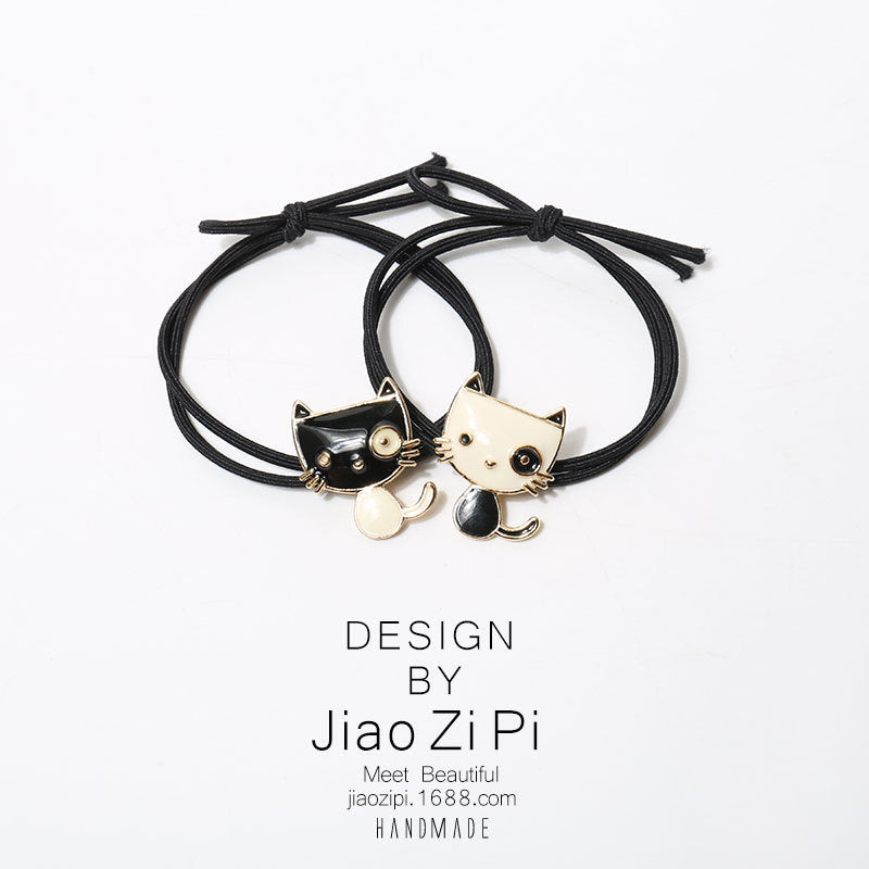 Alloy Cat Cute Hair Rope (Minimo de Compra 2) MIC-JZP005