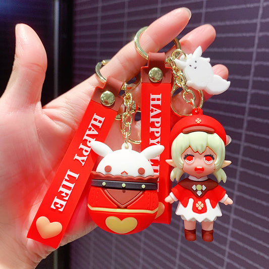 PVC cartoon Genshin Impact doll key ring MIC-OuS005