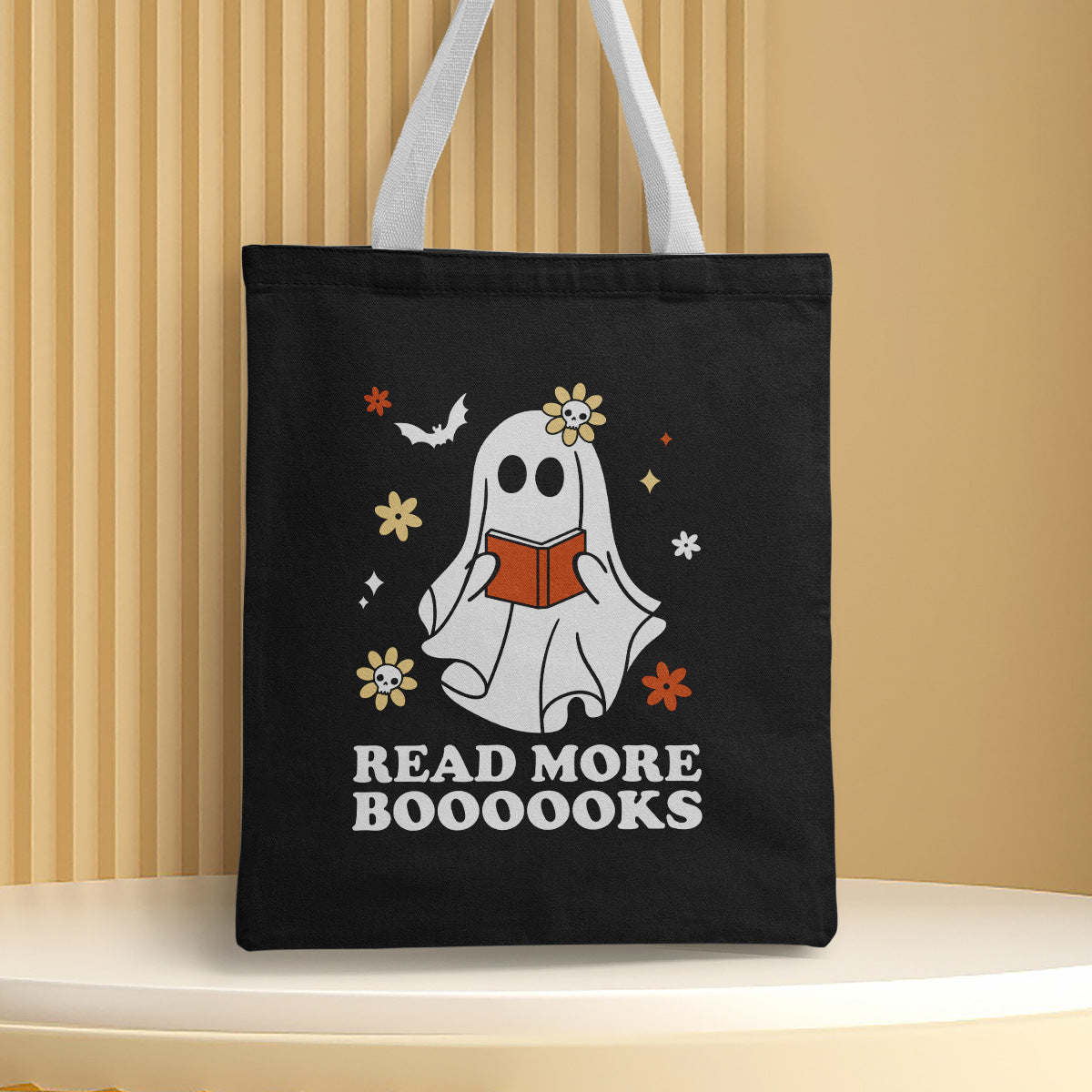 Polyester Halloween canvas shoulder bag (Minimo de Compra 2) MYA-QB007