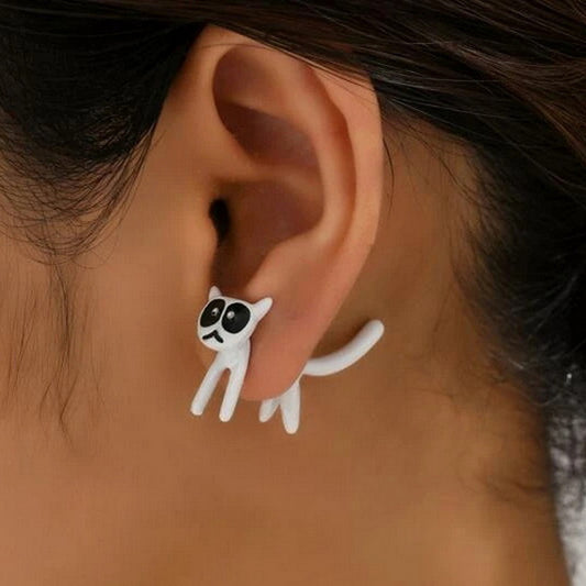 Alloy cute kitten insert earrings (Minimo de Compra 2)  MIC-YingH009