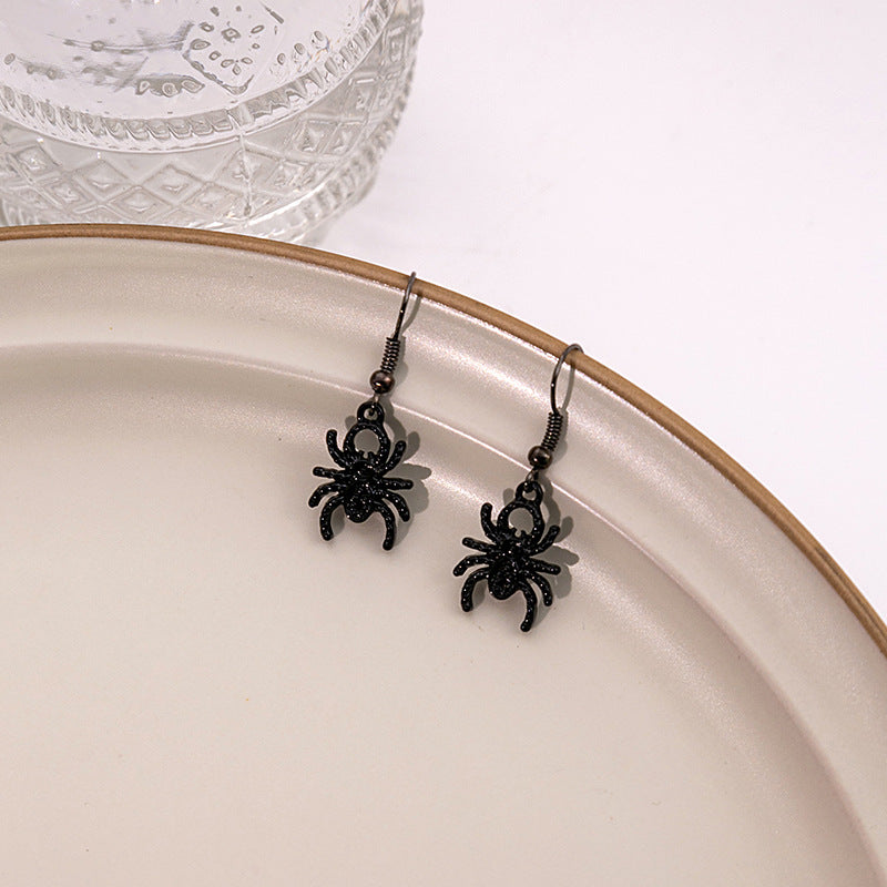 Acrylic Halloween Ghost Spider Earrings MIC-MDD038