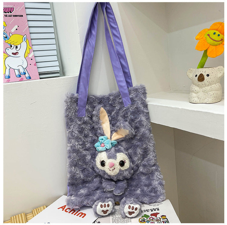 Shoulder Bags Plush Large Capacity Cute Cartoon Animation (M) MIC-RanQ004