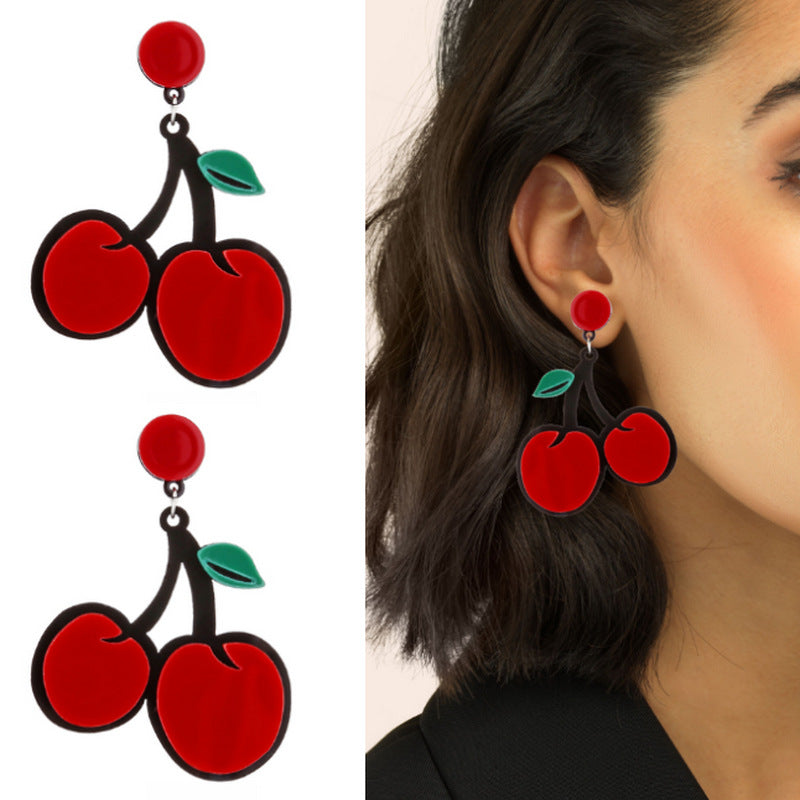 Acrylic Fruit and Vegetable Earrings MYA-XueP080