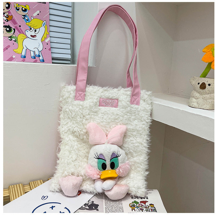 Shoulder Bags Plush Large Capacity Cute Cartoon Animation (M) MIC-RanQ004