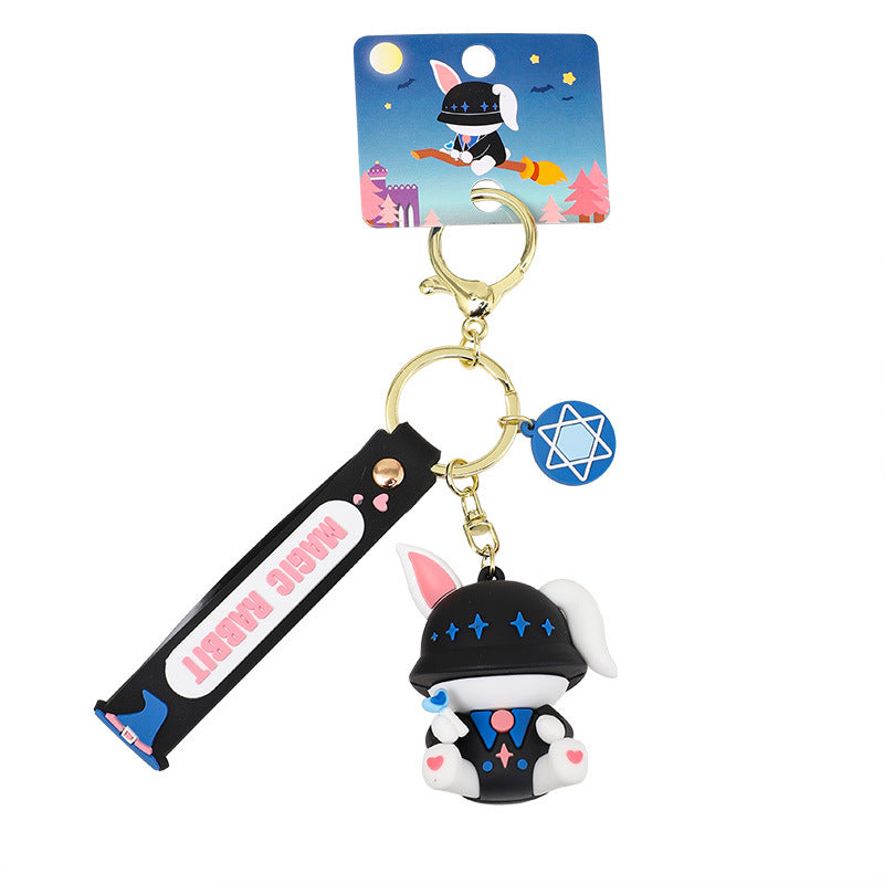 PVC new magic rabbit cartoon keychain MIC-BenX011