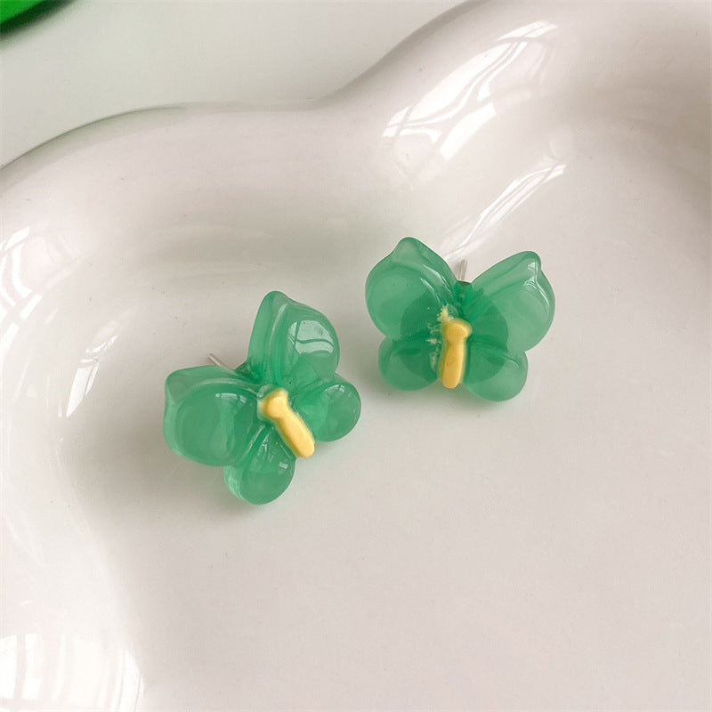 Alloy Fresh Jelly Color Simple Earrings (Minimo de compra 2) MIC-LuoN015