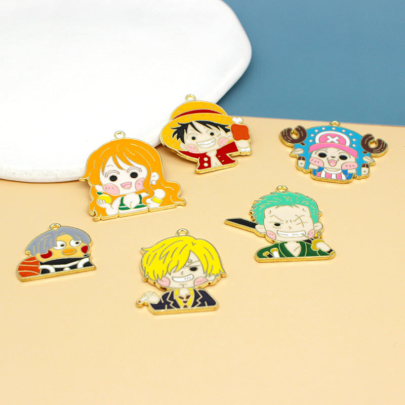 Alloy cartoon anime One Piece pendant (Minimo de Compra 10) MIC-JingX006