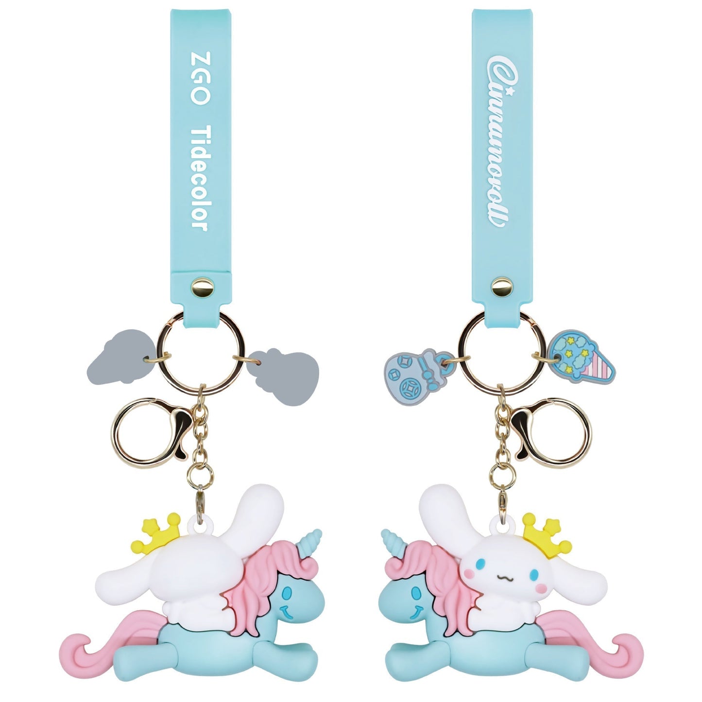 Keychains PVC Soft Glue Cartoon Cute keychain Pendant PVC doll Small Gift (S) MIC-MingTian003