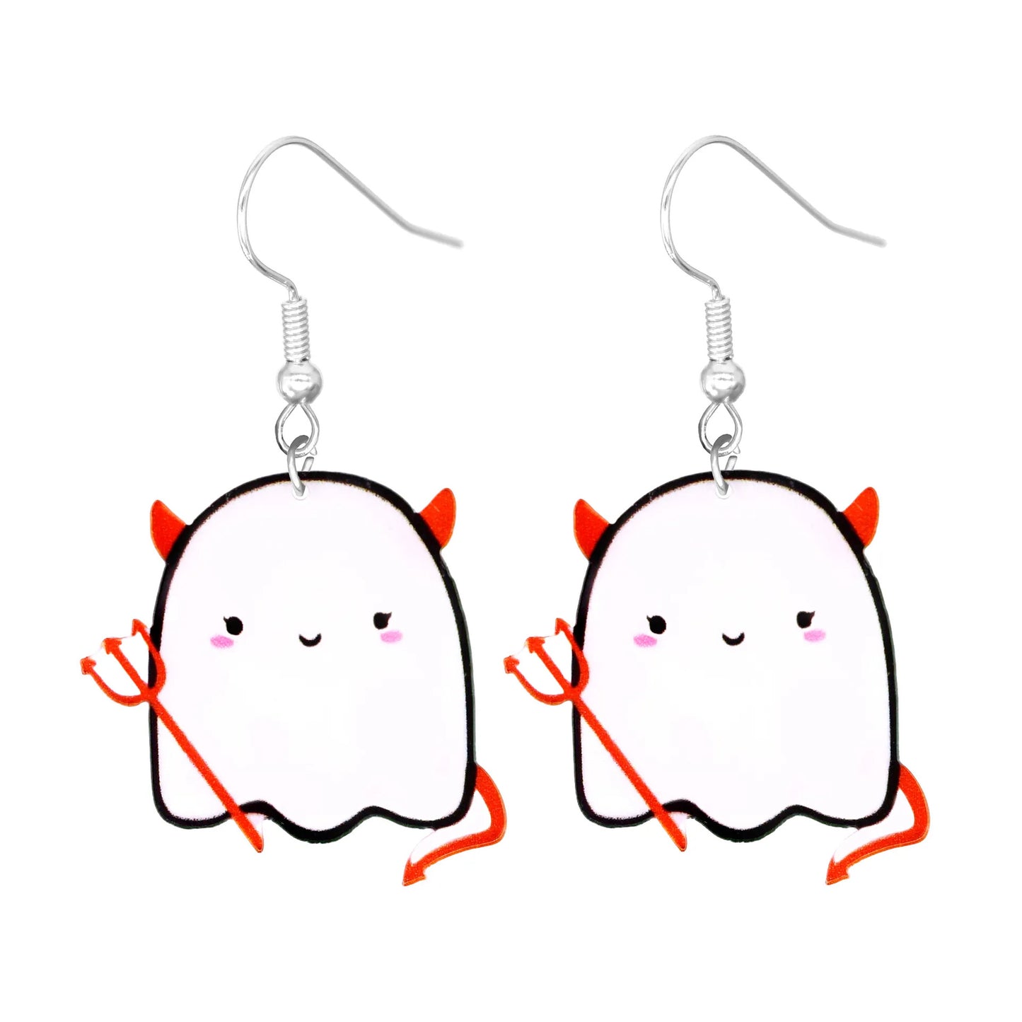 Acrylic cartoon cat crow earrings (Minimo de Compra 10)  MIC-YuQ005