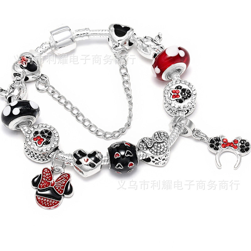 Alloy DIY Pandora Cartoon Bracelet MIC-LiY029