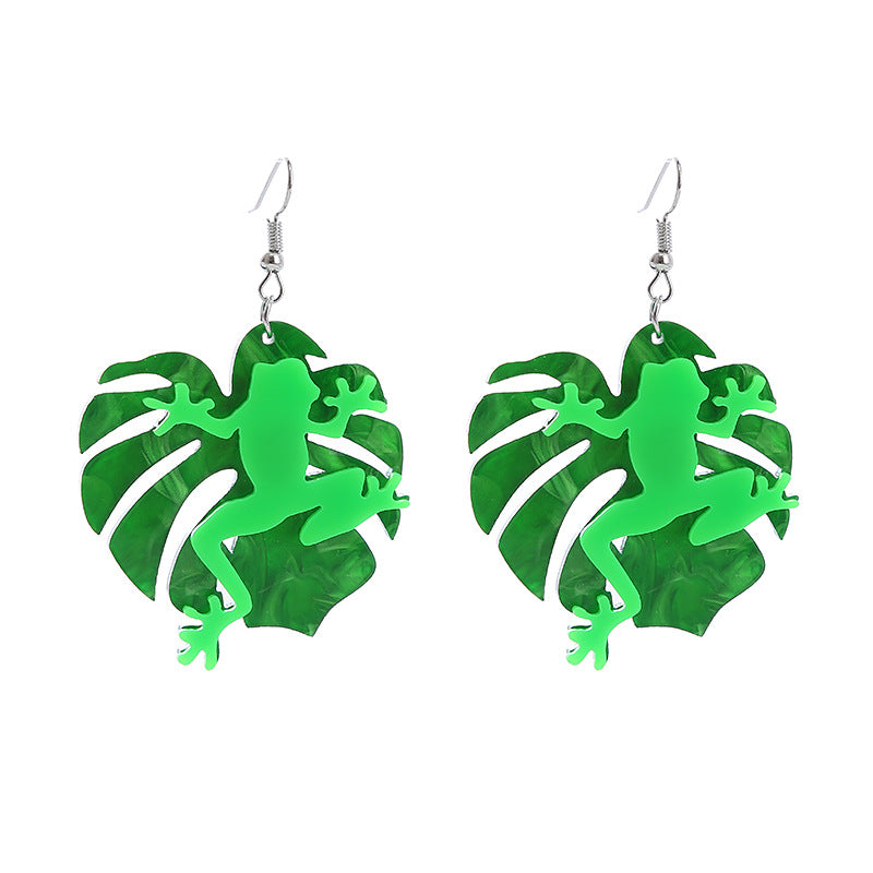 Acrylic New Skull Teeth Earrings (Minimo de Compra 2) MIC-ChouT036