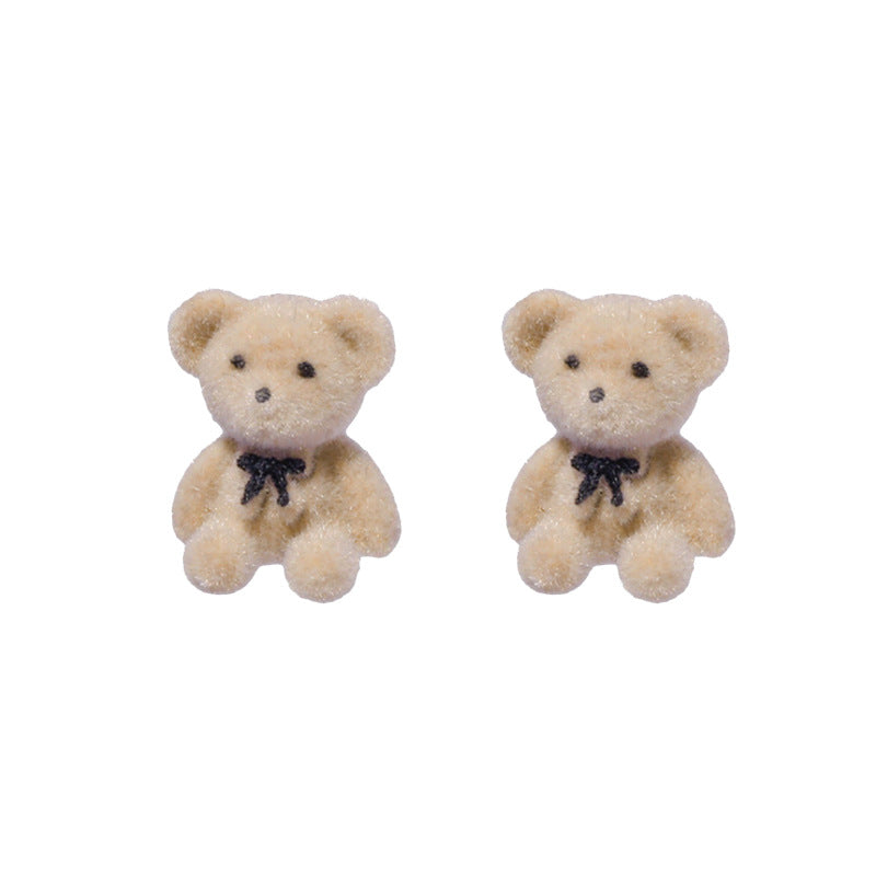 Alloy Plush Bear Earrings (Minimo de compra 2) MYA-FengM010