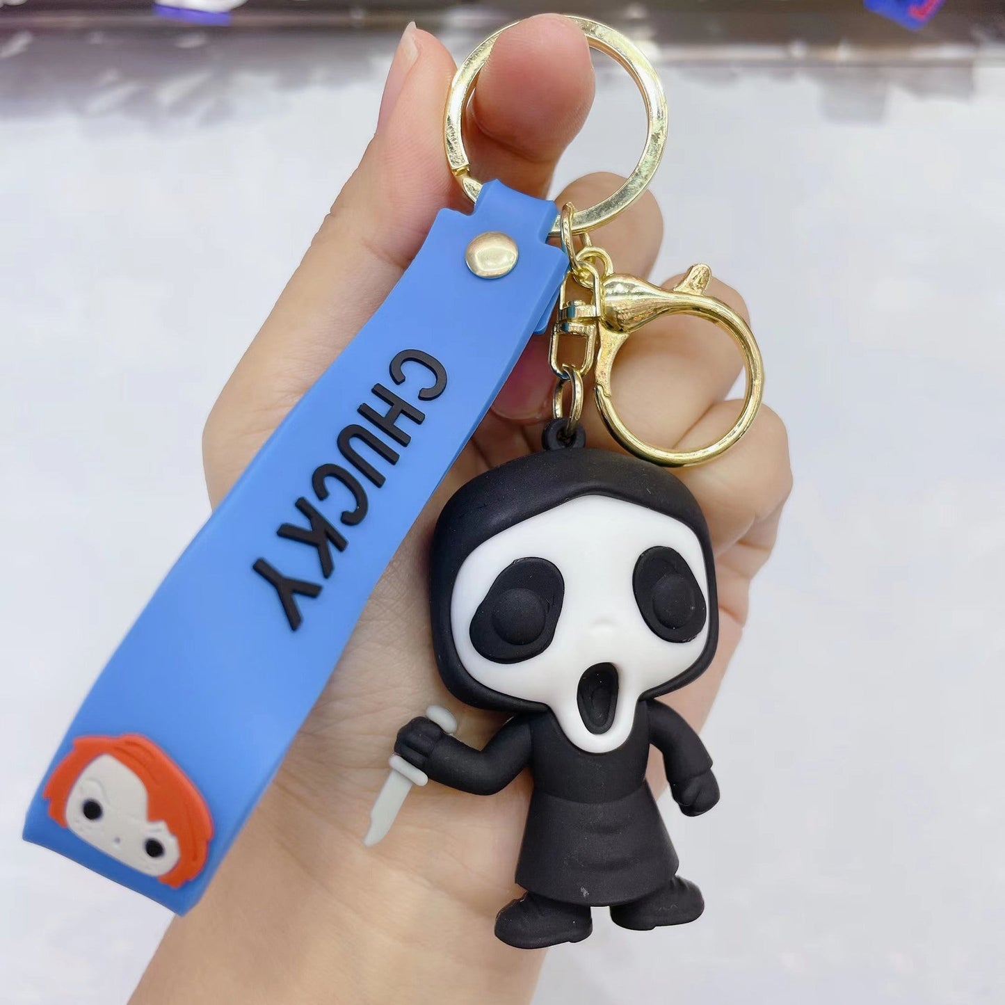 PVC new Halloween cartoon key chain (Minimo de compra 2）MIC-JuS013