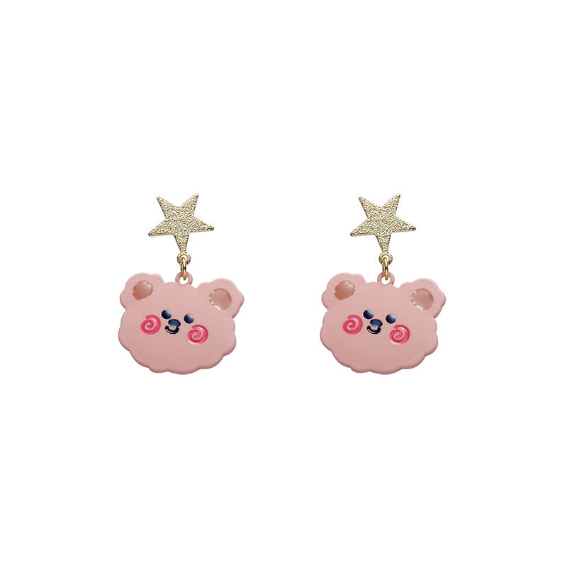 Alloy cartoon bear earrings (Minimo de Compra 2) MYA-SBL003