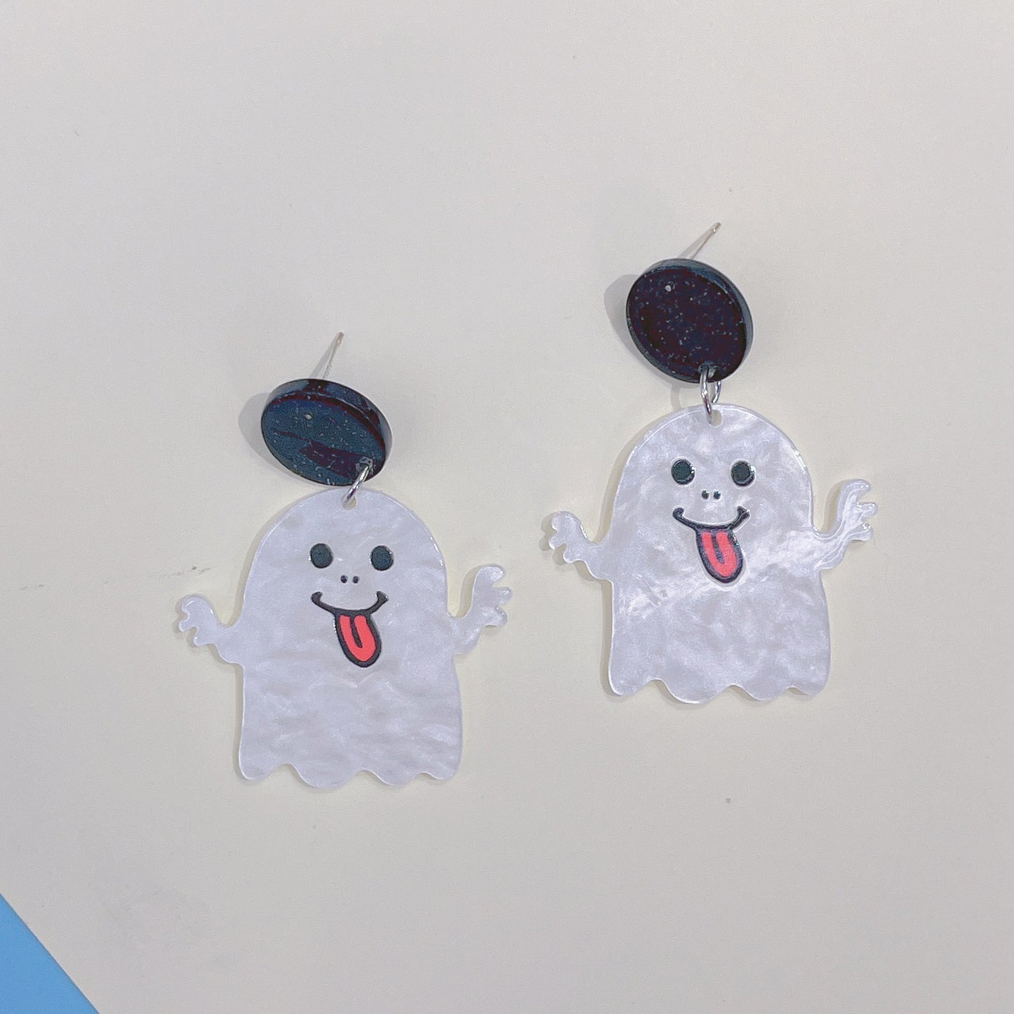 Acrylic New Halloween New Skull Head Earrings PinH001