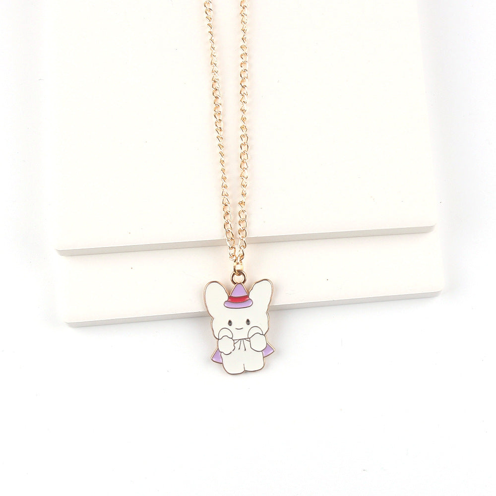 Alloy Purple Devil Necklace Minimo de compra 2 MIC-FuY001