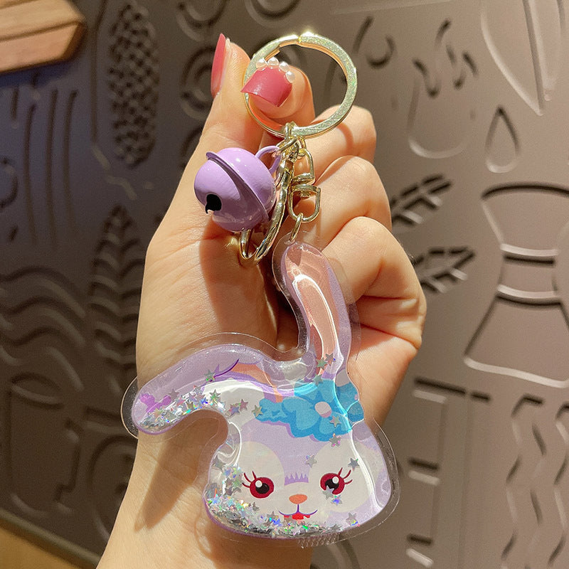 cartoon into oil kitten duck bear keychain（M）MXiong003