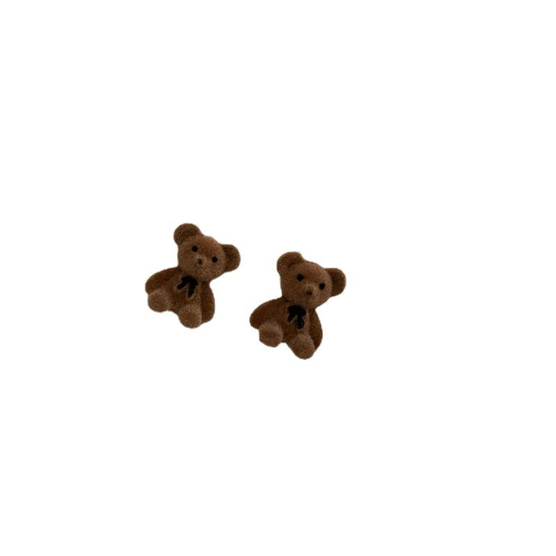 Acrylic coffee bear earrings MIC-JunH001