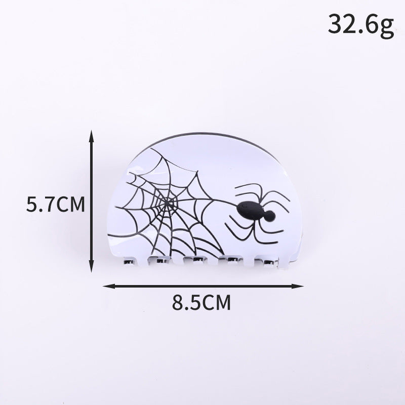 Plastic Halloween retro spider hair clip (Minimo de Compra 2) MIC-SanE001