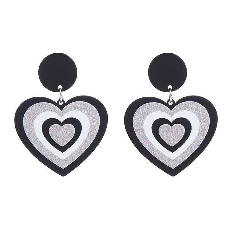 Acrylic New Love Earrings (Minimo de Compra 2) MIC-ChouT029