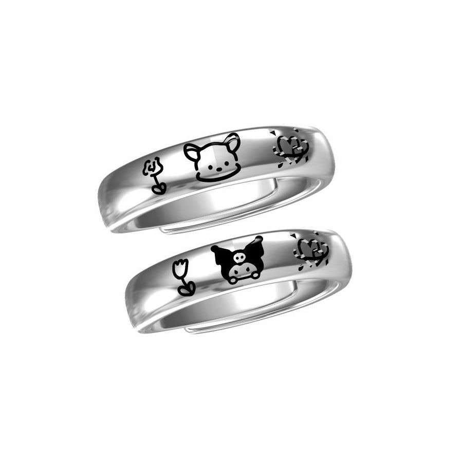 Copper cute cartoon ring MIC-XDFN005