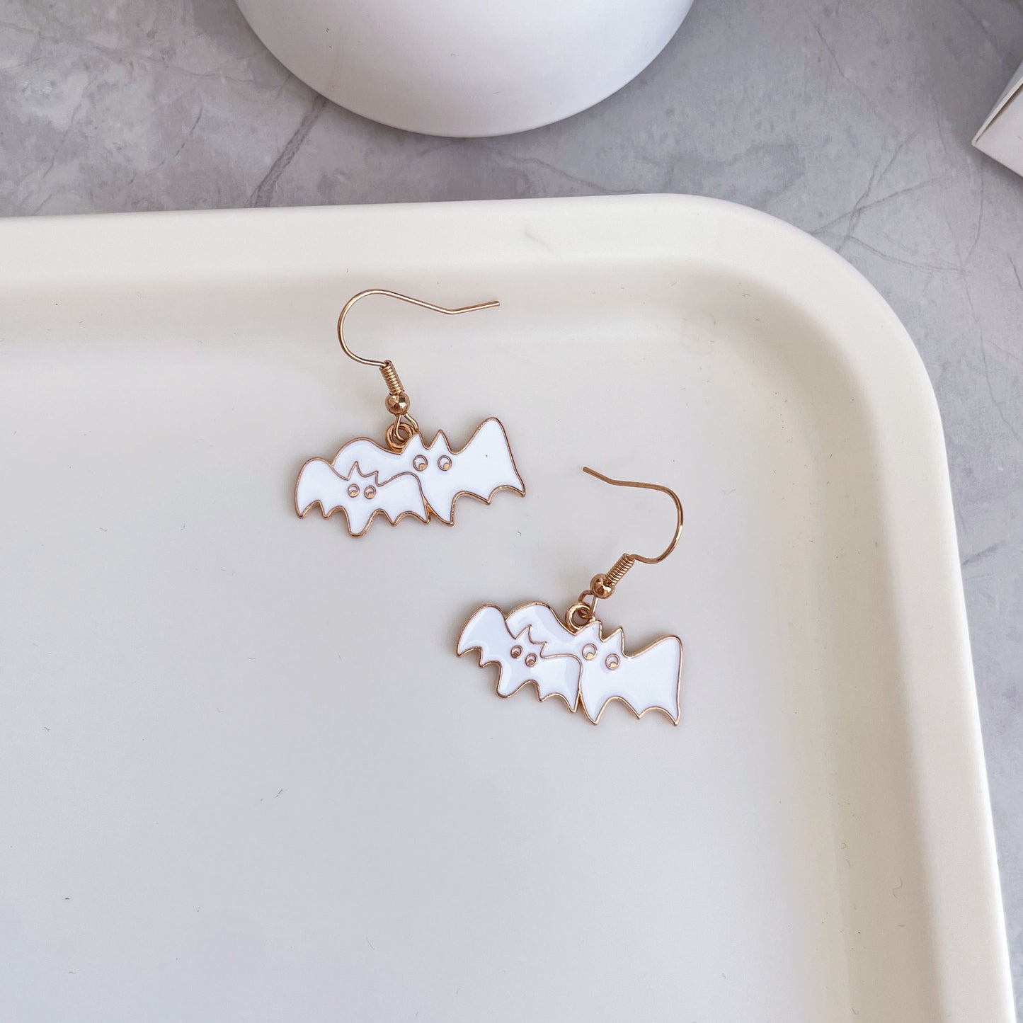 Alloy pumpkin skull earrings (Minimo de Compra 2) MIC-YiJ035