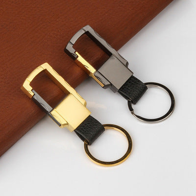 Keychains Zinc Alloy Men's Metal Genuine Leather MIC-YuYue009