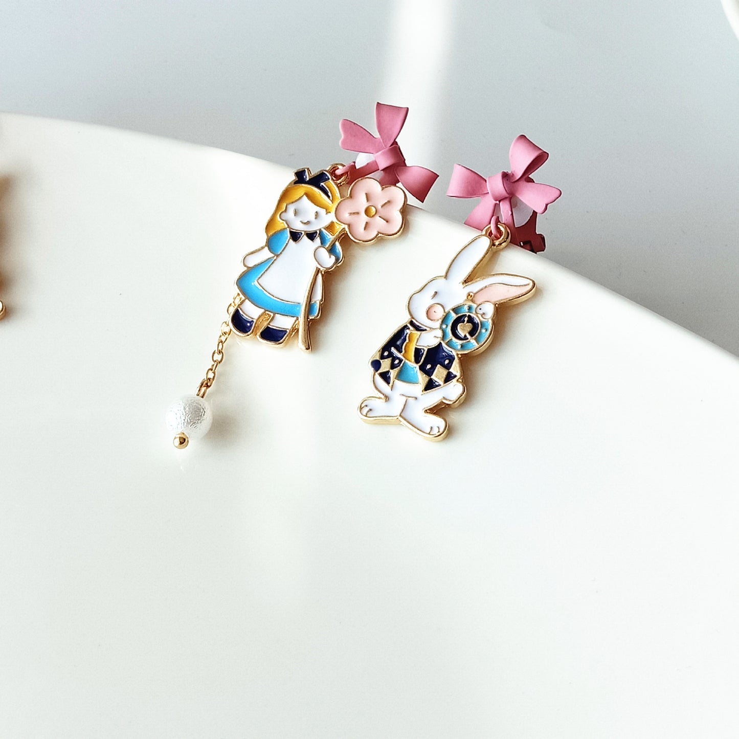 Alloy bow little rabbit ear clip (Minimo de Compra 2) MIC-KaiT016