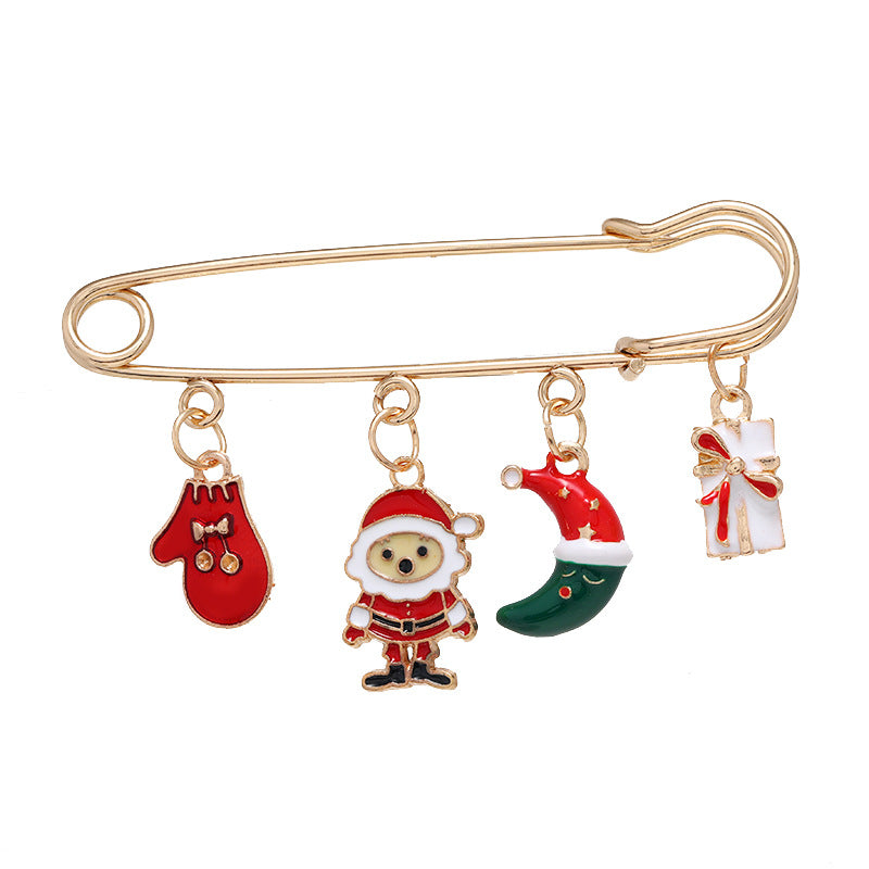 Alloy New Christmas Series brooch (Minimo de Compra 2) MIC-ZuanL027