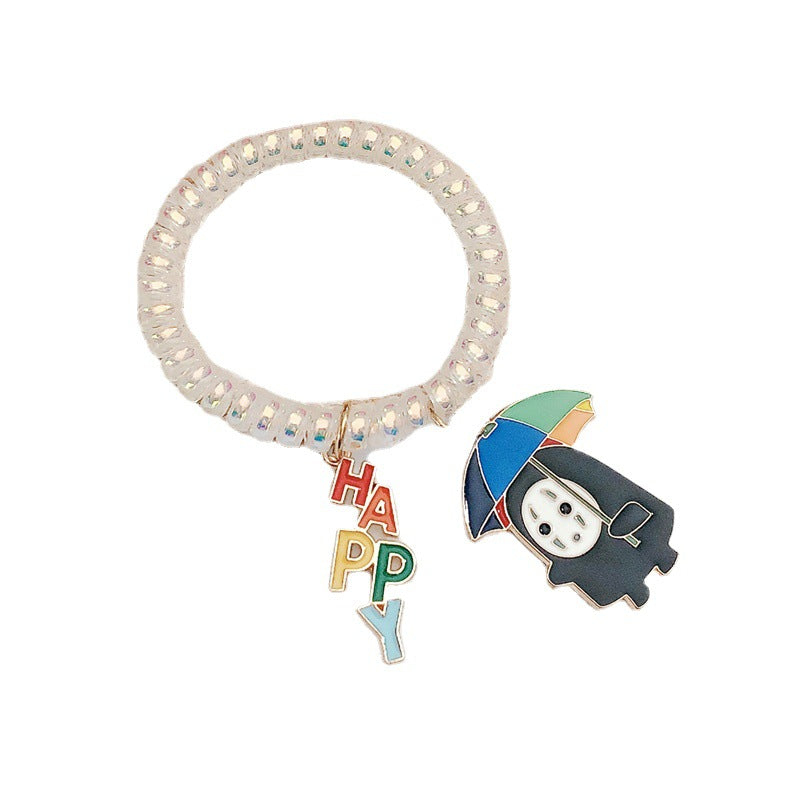 cartoon phone line couple bracelet magnet attract (F) WeiY014