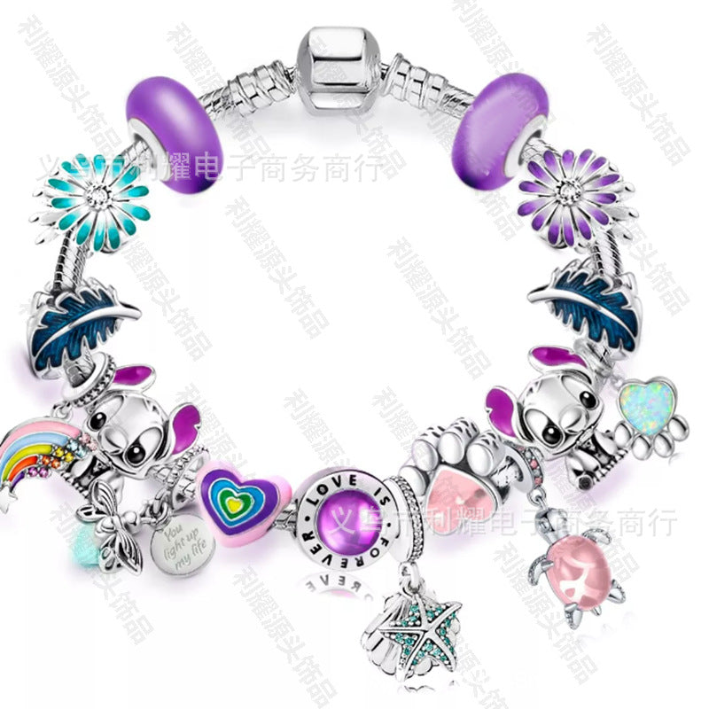 Alloy DIY Pandora Cartoon Bracelet MIC-LiY032