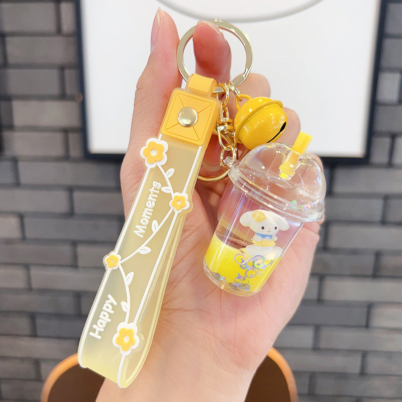 Keychains Acrylic Hardware Cartoon Cute Quicksand Drift Bottle (M) MIC-OShi035