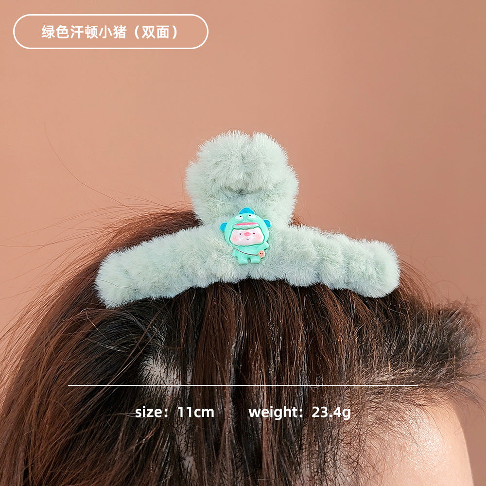 Plush cartoon cute hair clip MYA-WoD006