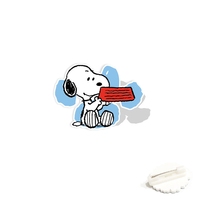 Acrylic cartoon cute Snoopy brooch (Minimo de compra 2) MIC-WeiJ001