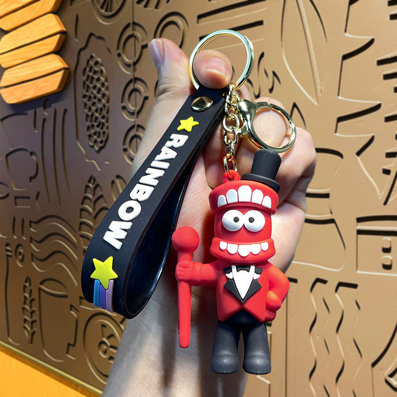 PVC cartoon digital circus keychain MYA-MLZ030