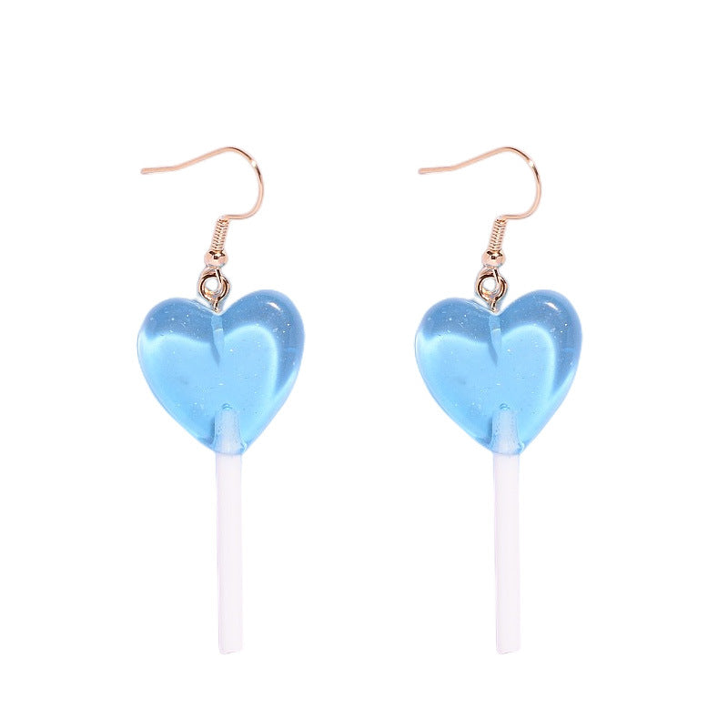 Acrylic candy colored lollipop earrings MIC-XunT015