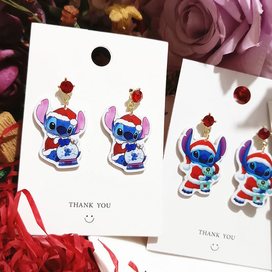 Alloy cartoon Christmas limited edition cute earrings MIC-XingJ092