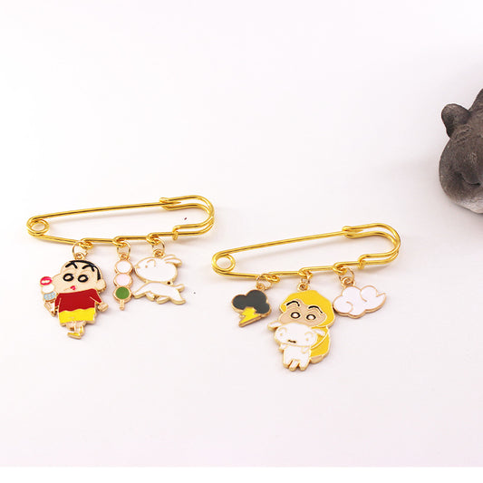 Alloy cartoon crayon small new brooch (Minimo de compra 2) MIC-QiC034