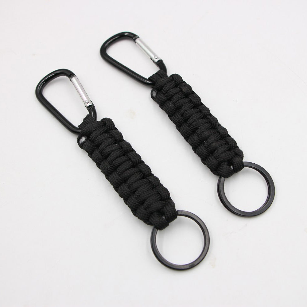 hand woven mountaineering nylon parachute cord keychain Zuge051