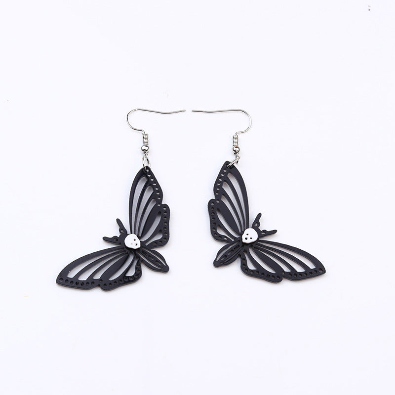 Acrylic Halloween Spider Butterfly earrings (Minimo de Compra 2) MYA-DuA035