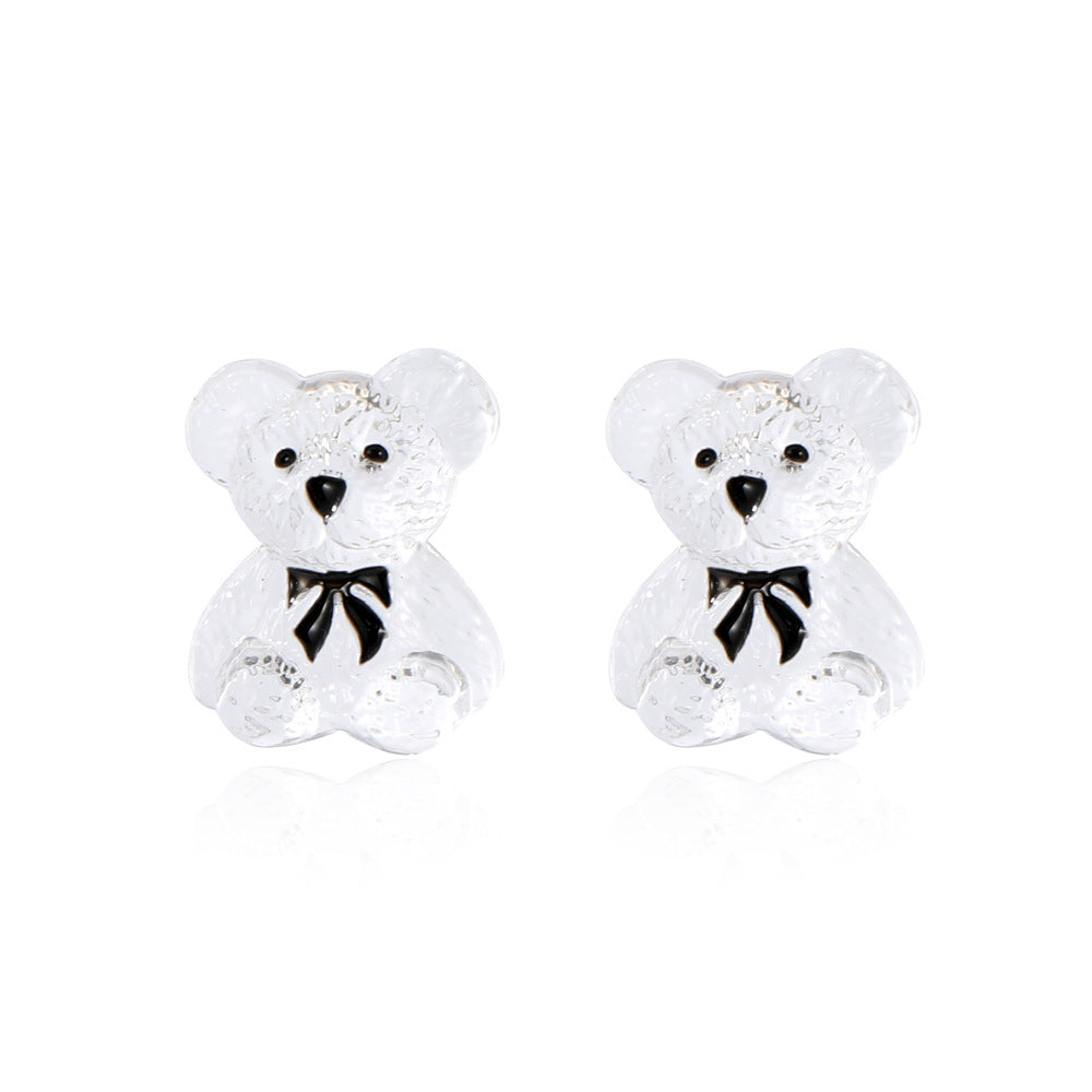 Alloy cartoon fruit bear earrings MIC-MaiD006