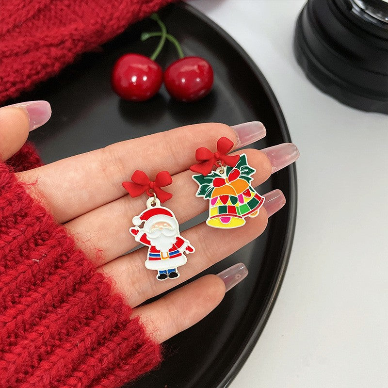 Alloy Christmas series cartoon earrings (Minimo de Compra 3)  MIC-AiY002