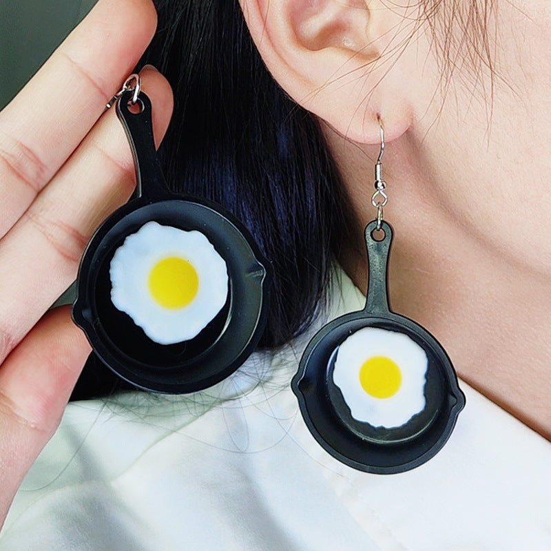 Acrylic Egg Earrings MIC-DuA083