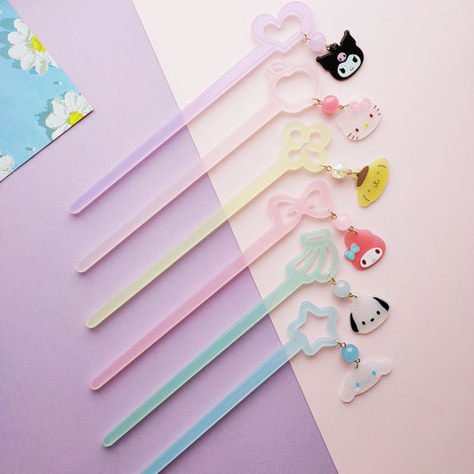 Silicone Cute Cartoon Hairpin (Minimo de compra 10)  MIC-LangK022