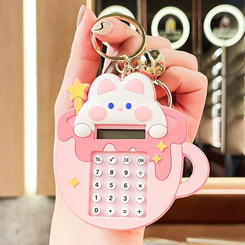 PVC new cute tea cup cartoon keychain MIC-BenX002