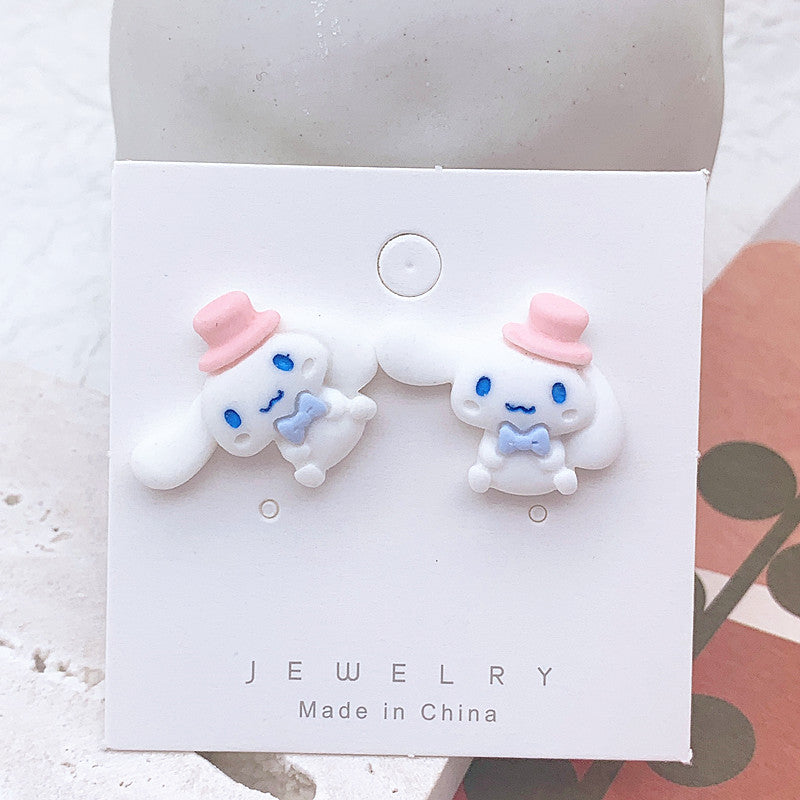 Resin Colored Peach Heart Earrings  (Minimo de Compra 2) MIC-ShiJ003