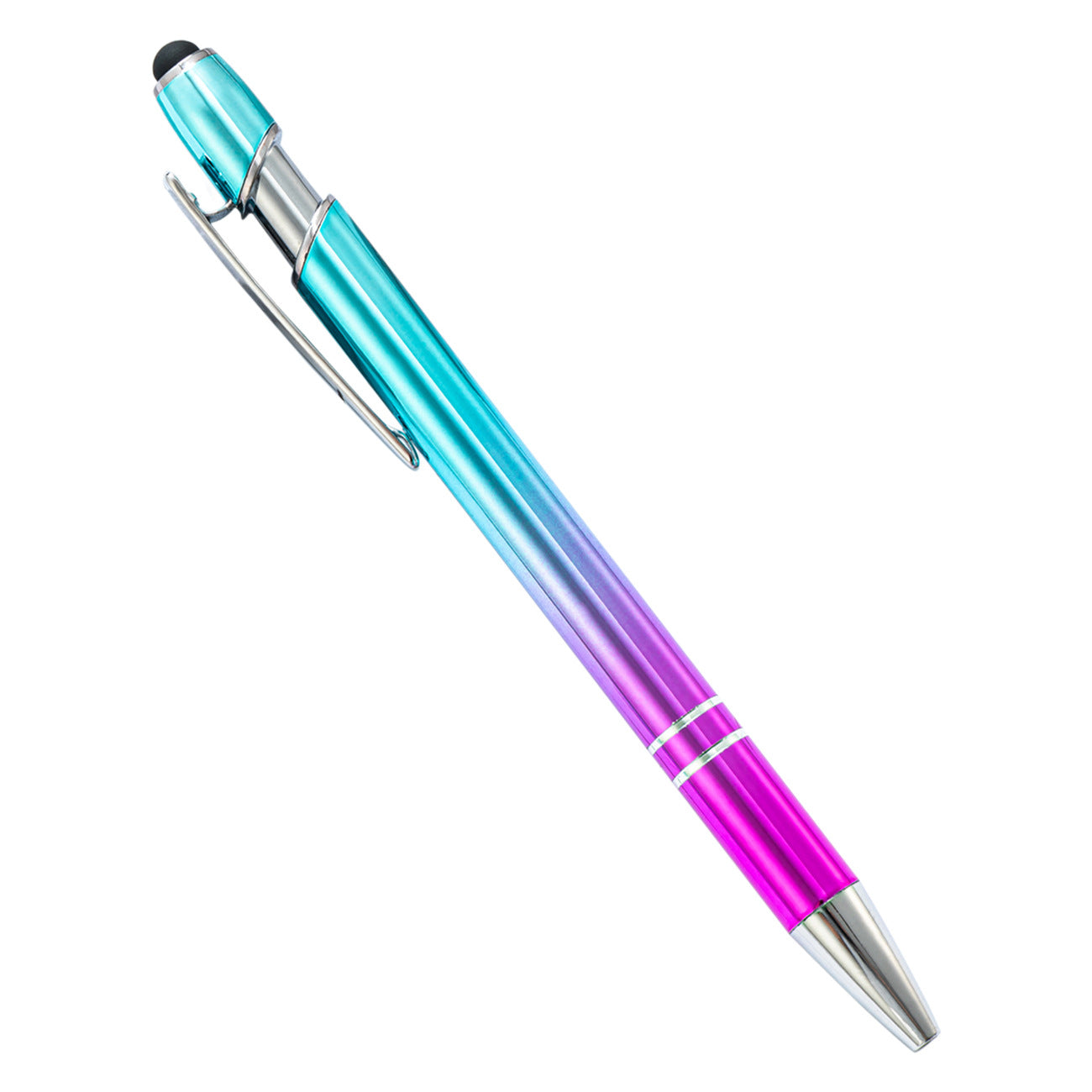 Ballpoint Pen Metal Touch Screen Gradient Color Push Gel Pen HongD004